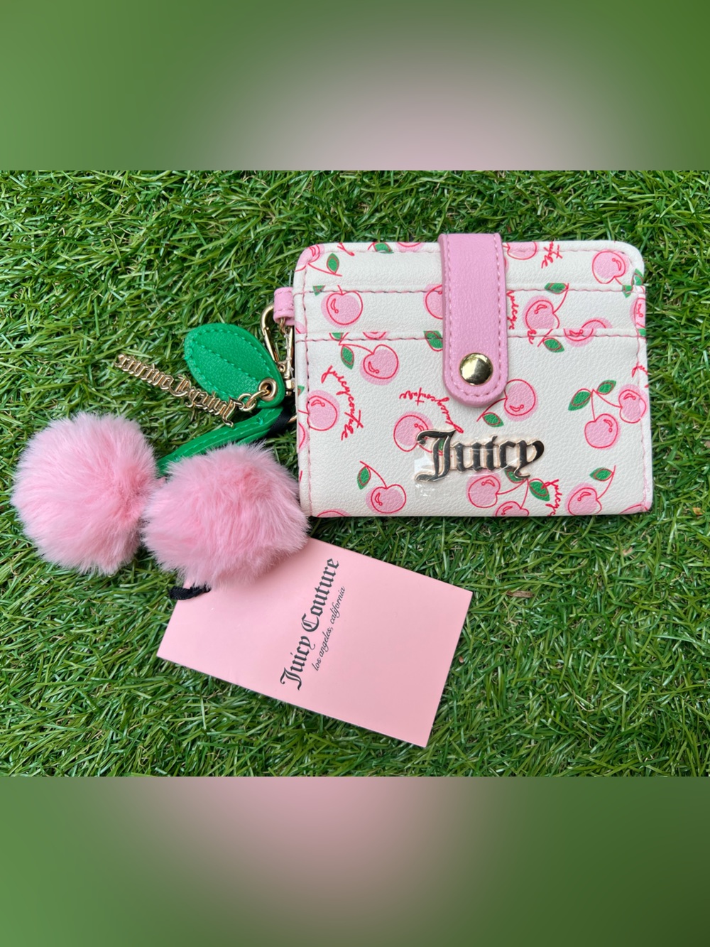 JUICY COUTURE CHERRY GIRL CREDIT CARD WALLET
